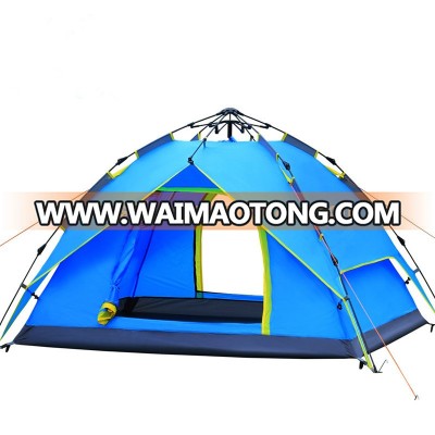 3-Season 3-4 Person Waterproof Tent for Camping Backpacking ,Double Layers with 2 Doors Hydraulic pressure automatic tent