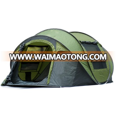 Large throw tent!outdoor 3-4persons automatic speed open throwing pop up windproof waterproof beach camping tent large space